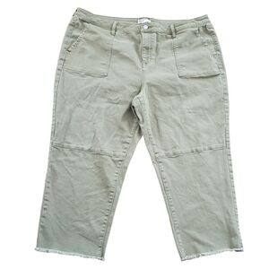 Sonoma Women's Olive Cropped Pants